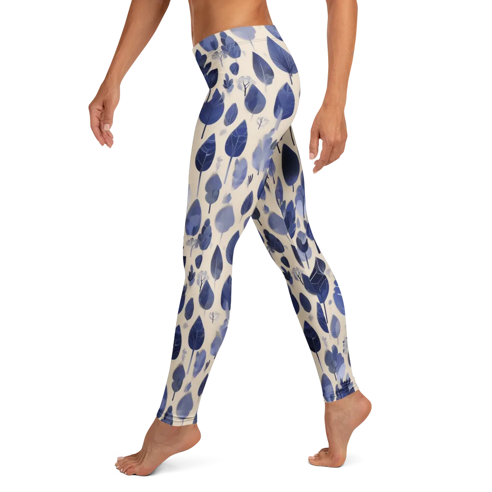 Moonlit Foliage on Leggings — Left