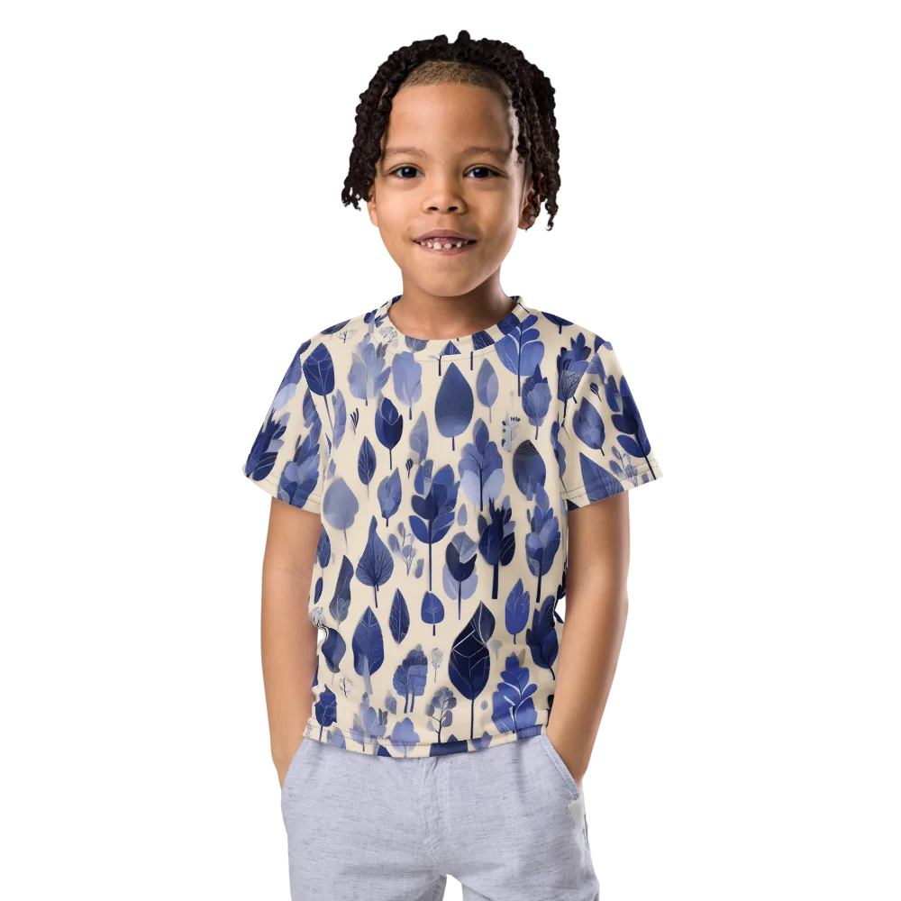 Moonlit Foliage on Kids Crew Neck T-Shirt — Front