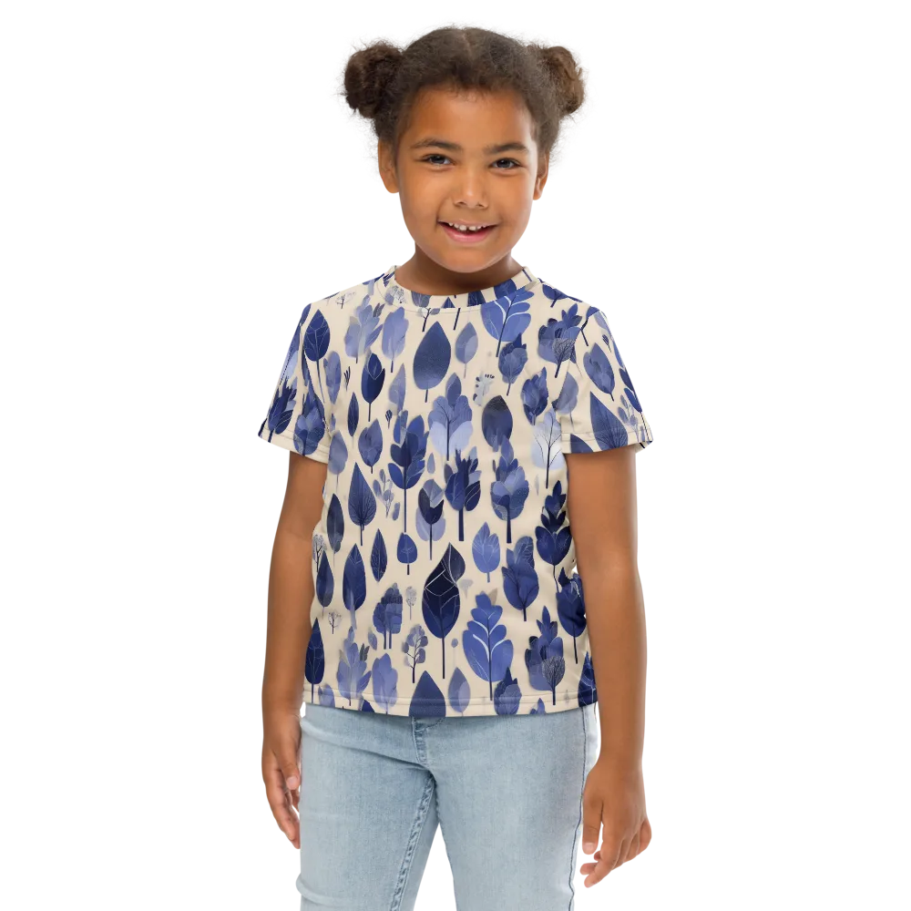 Moonlit Foliage on Kids Crew Neck T-Shirt — Front