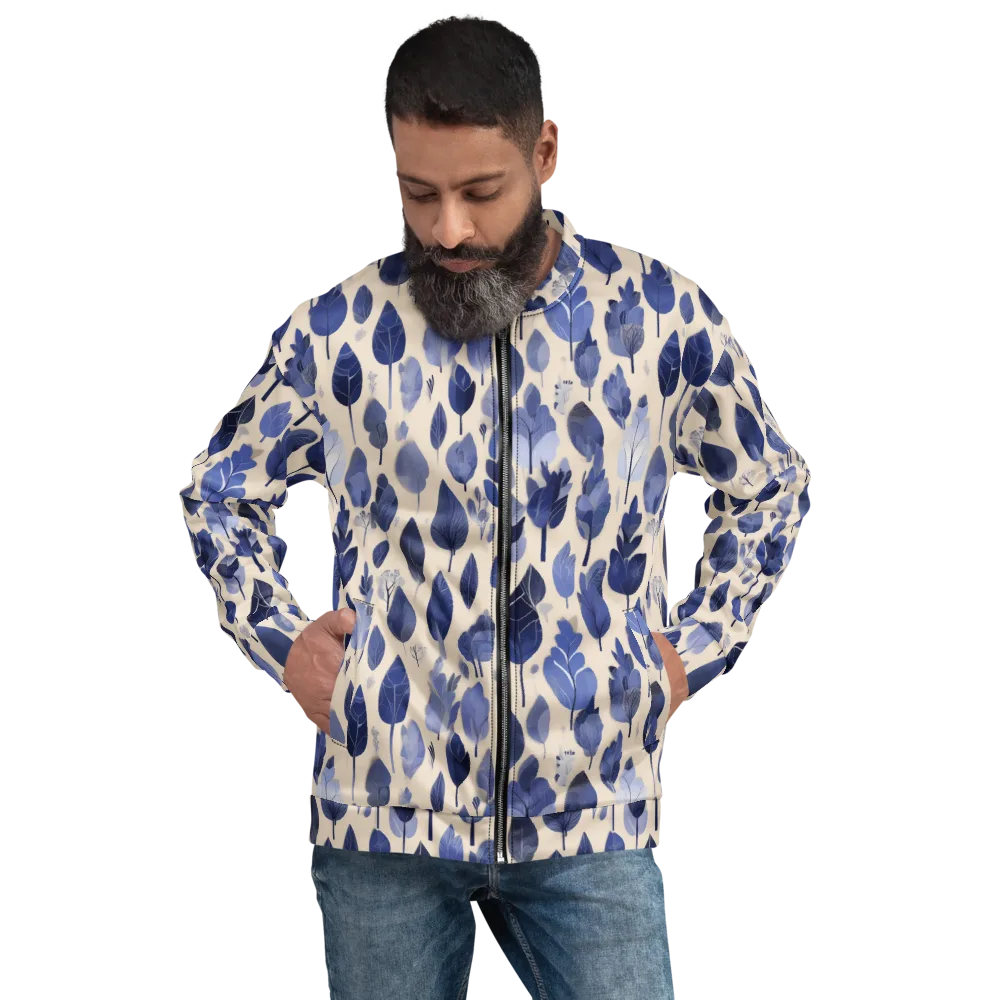 Moonlit Foliage on Bomber Jacket — Front