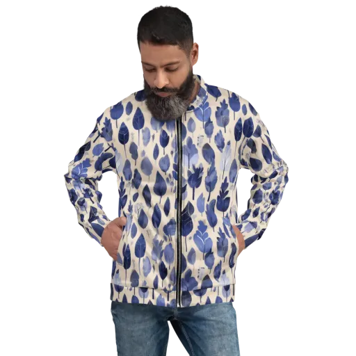 Moonlit Foliage on a Bomber Jacket