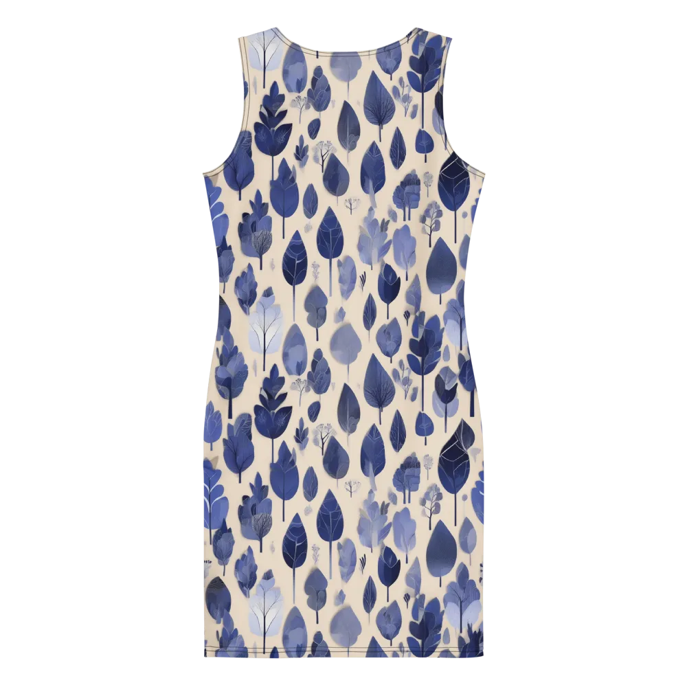 Moonlit Foliage on Bodycon Dress — Back