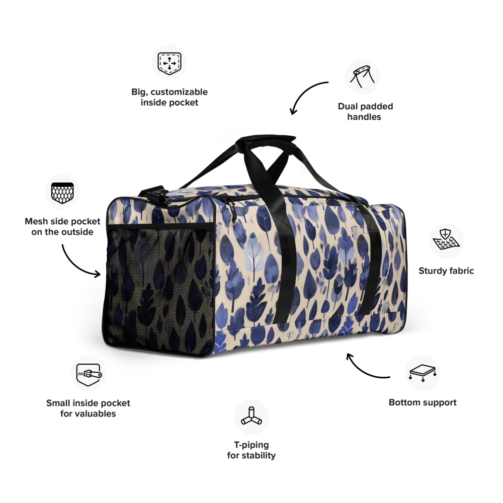 Moonlit Foliage on Duffle Bag — Right Front