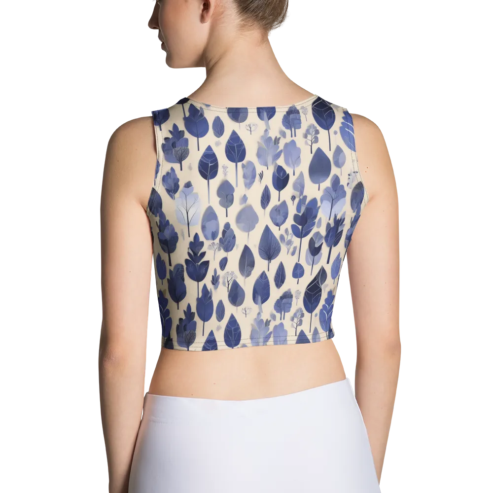 Moonlit Foliage on Crop Top — Back