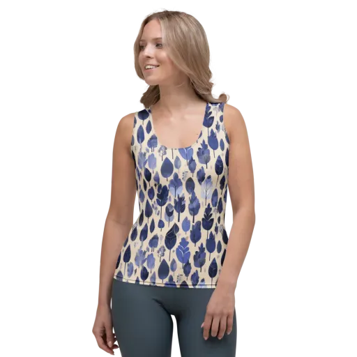 Moonlit Foliage on a Women's Tank Top