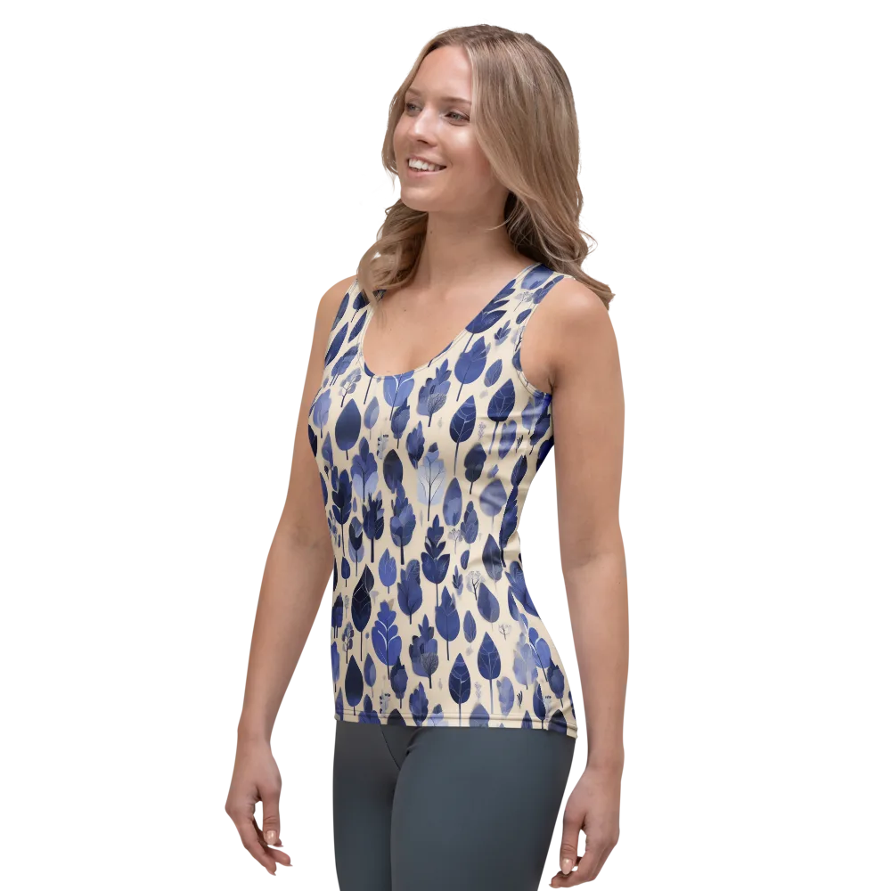 Moonlit Foliage on Women's Tank Top — Left Front