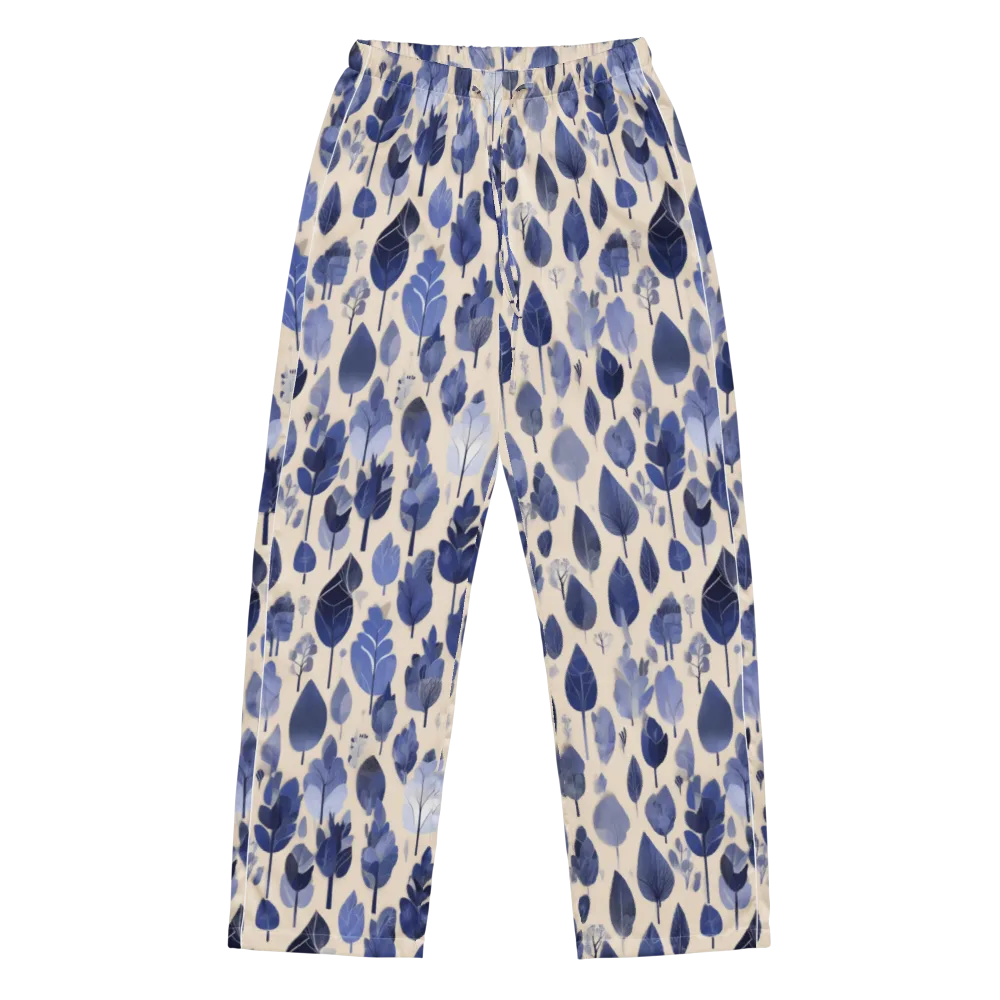 Moonlit Foliage on Women's Pajama Pants — Front
