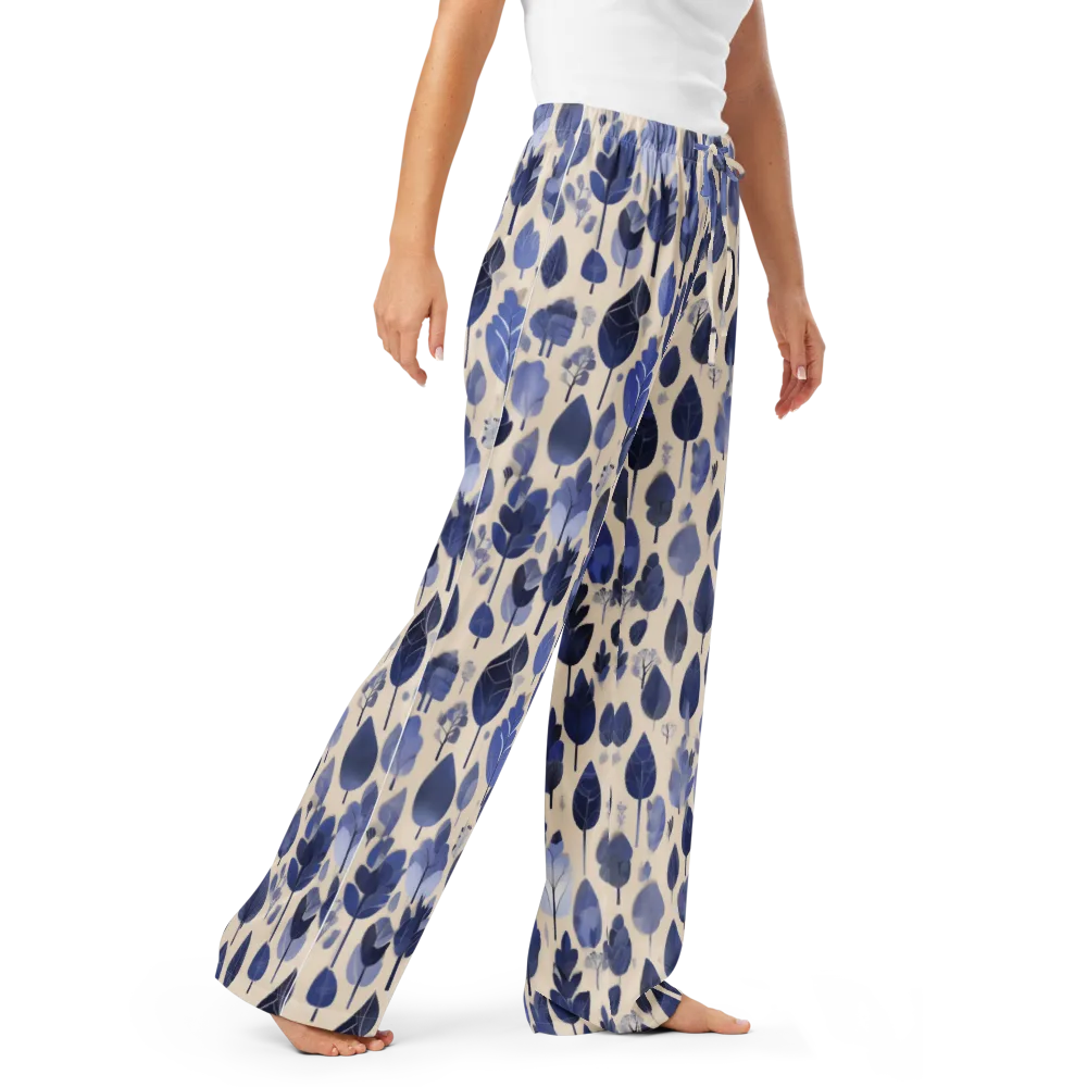 Moonlit Foliage on Women's Pajama Pants — Right Front