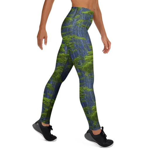 Cobalt Forest on a Yoga Leggings