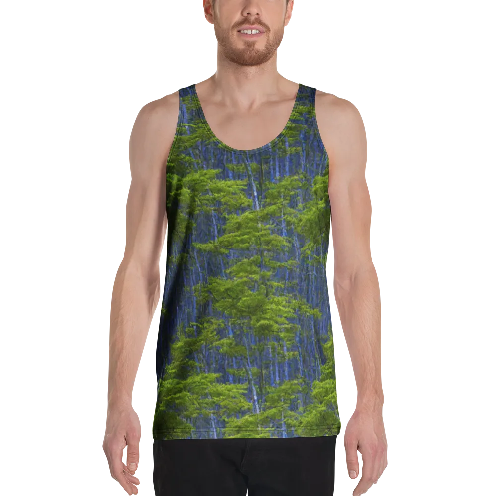 Cobalt Forest on Men's Tank Top — Front