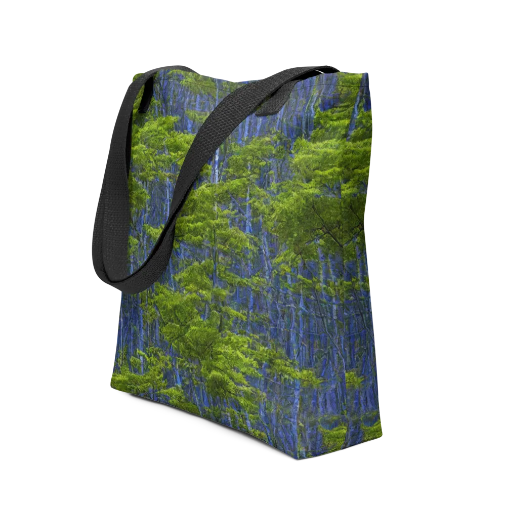Cobalt Forest on Tote Bag — Front