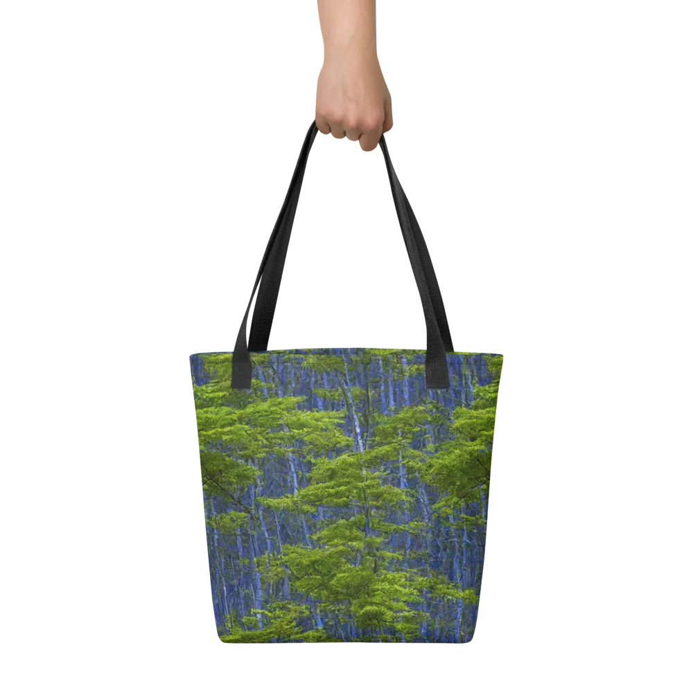 Cobalt Forest on Tote Bag — Front