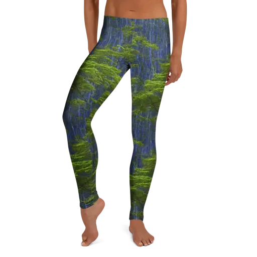 Cobalt Forest on a Leggings