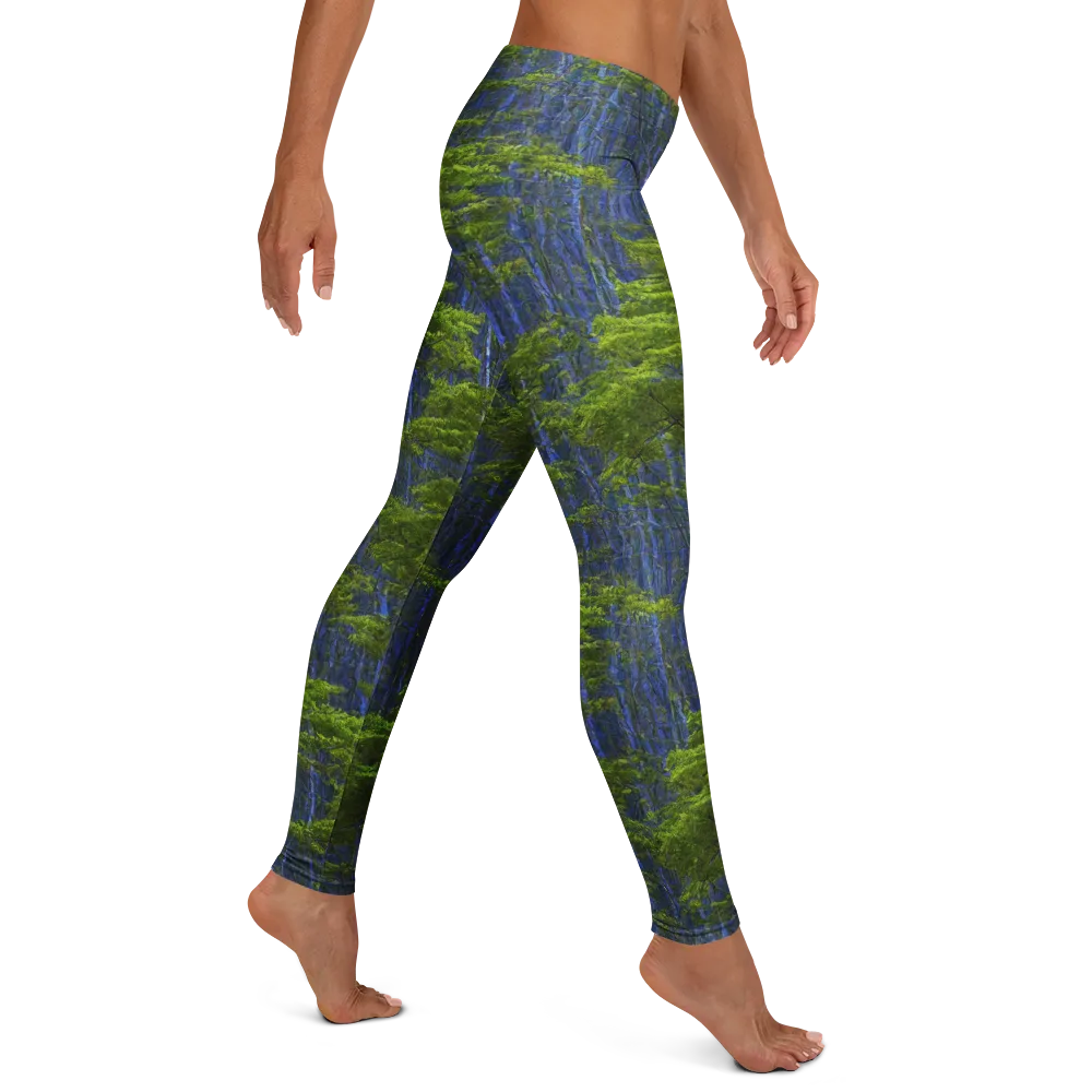 Cobalt Forest on Leggings — Right