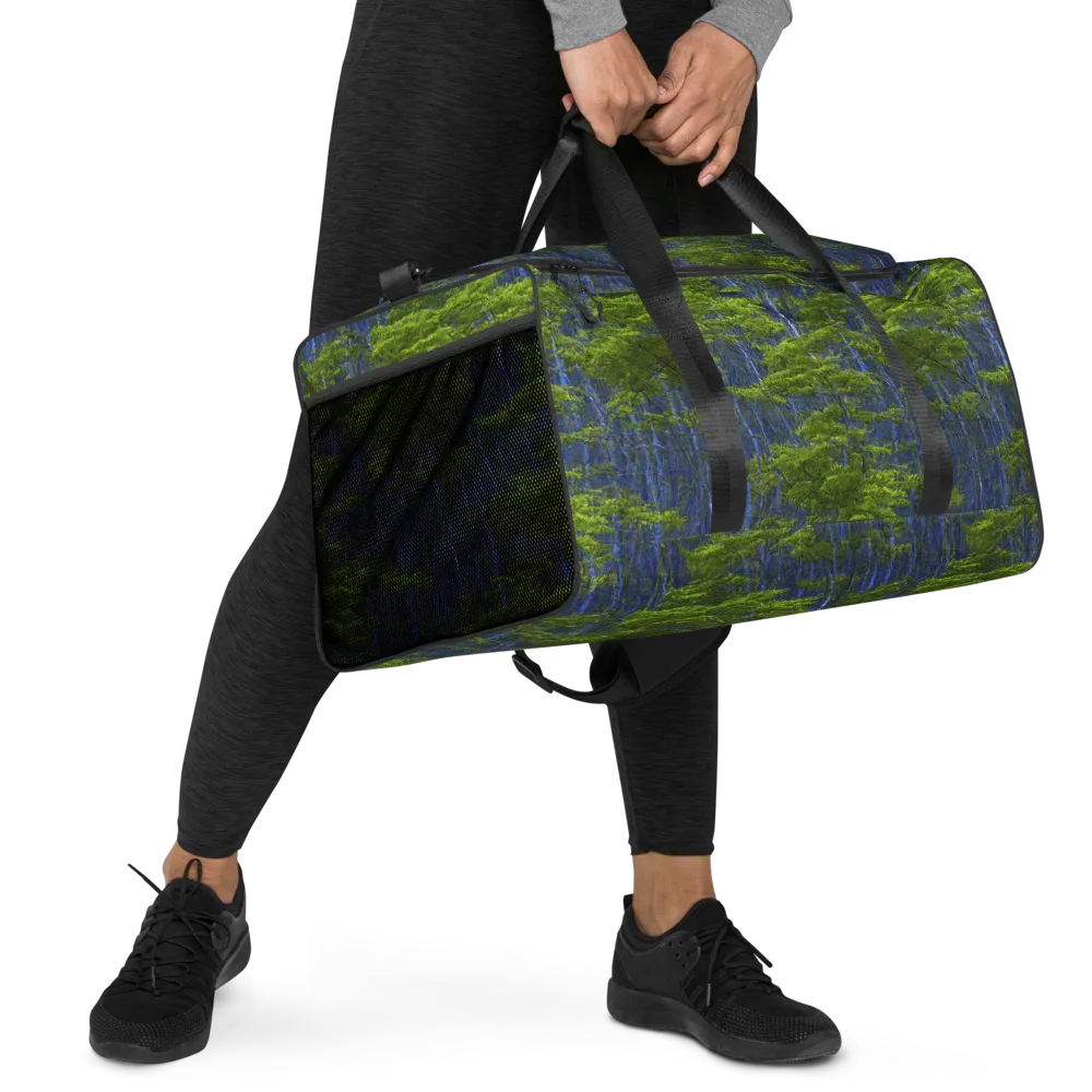 Cobalt Forest on Duffle Bag — Right Front