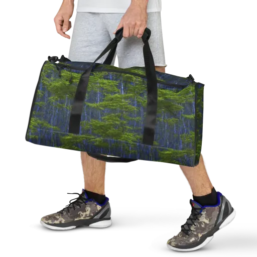 Cobalt Forest on a Duffle Bag