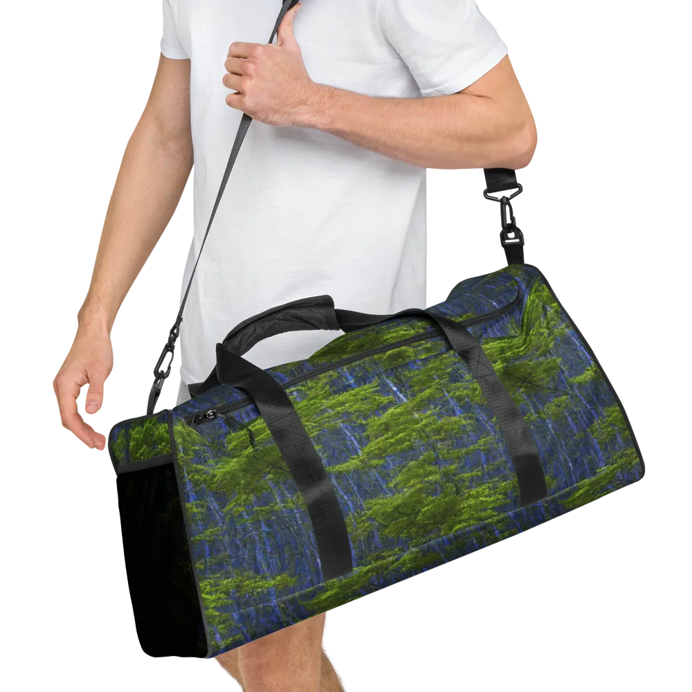 Cobalt Forest on Duffle Bag — Right Front