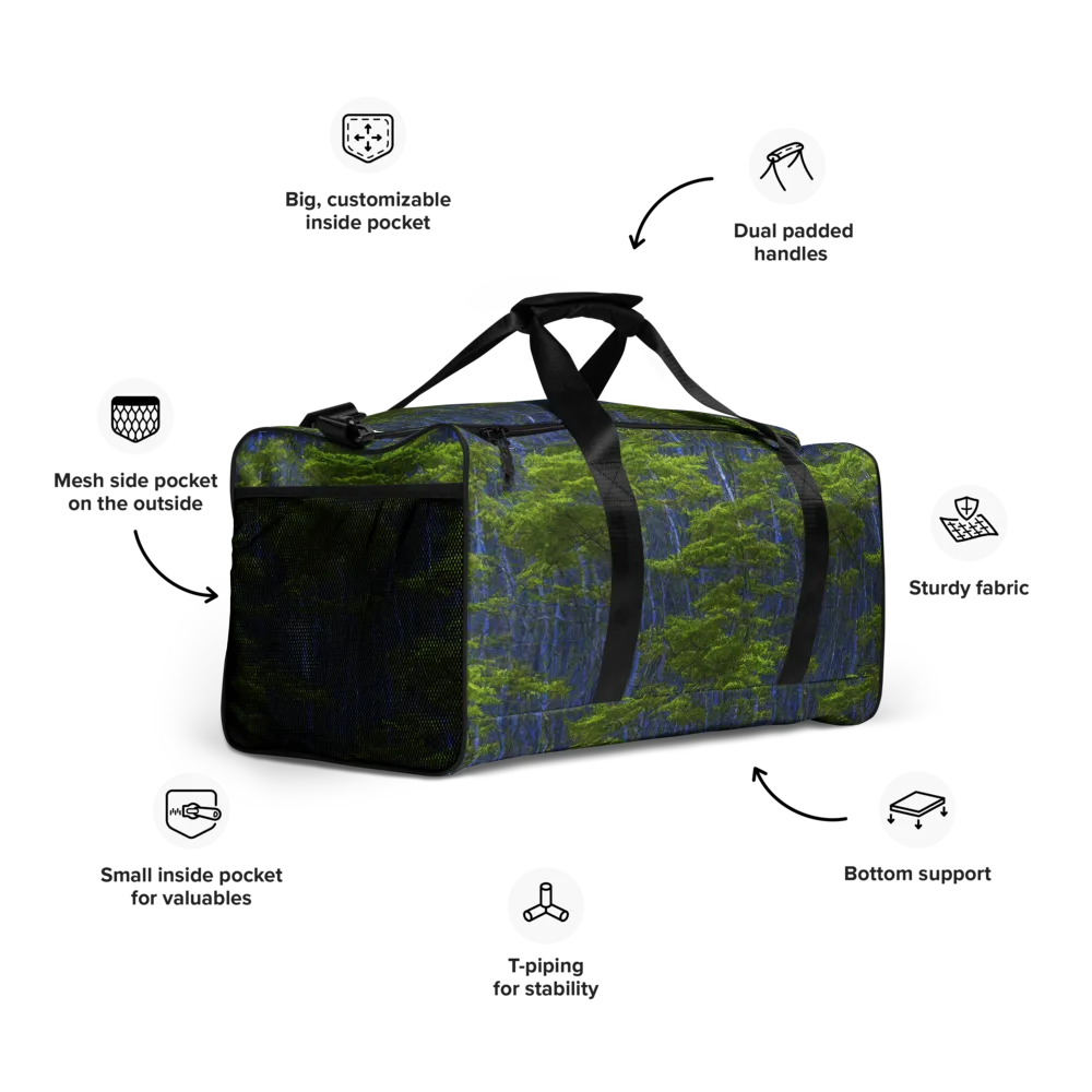 Cobalt Forest on Duffle Bag — Right Front