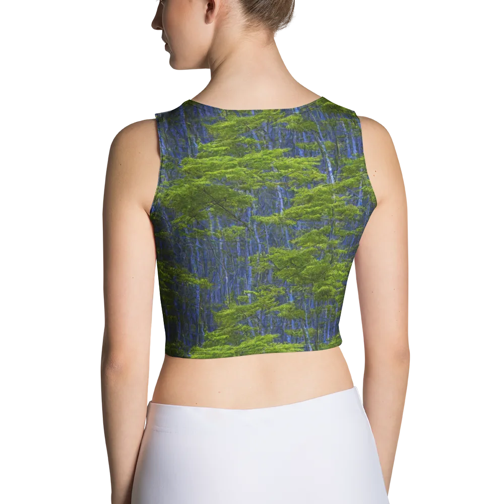 Cobalt Forest on Crop Top — Back