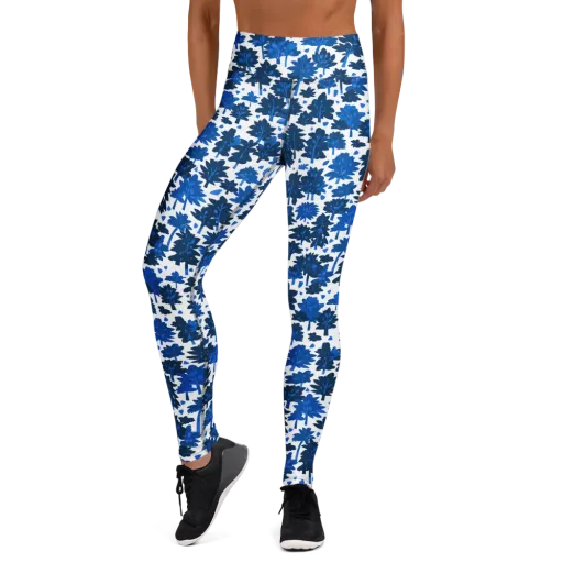 Bluewood Scatter on a Yoga Leggings