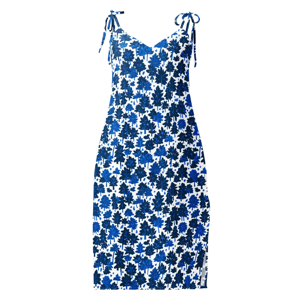 Bluewood Scatter on Slip Dress — Front