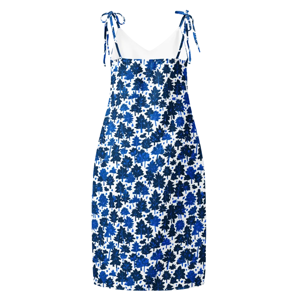 Bluewood Scatter on Slip Dress — Back