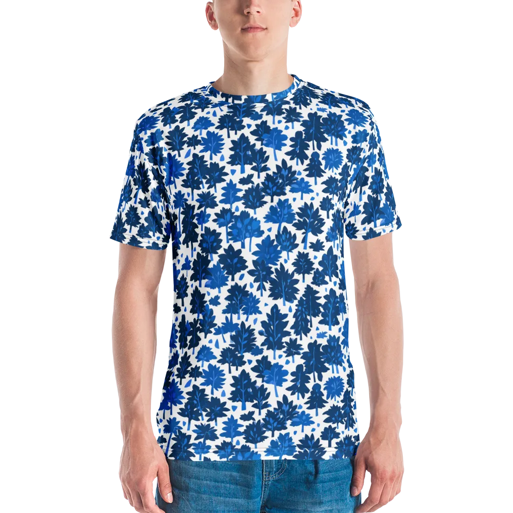 Bluewood Scatter on Men's Crew Neck T-Shirt — Front