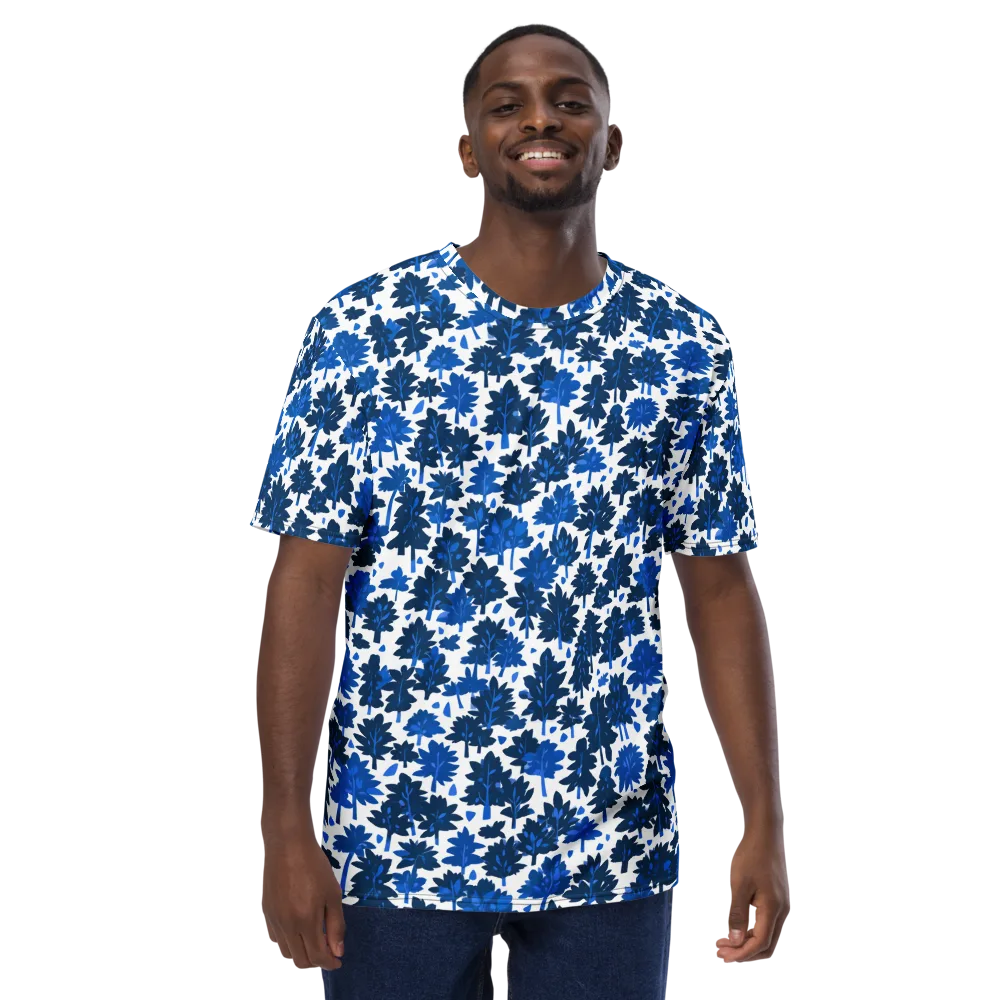 Bluewood Scatter on Men's Crew Neck T-Shirt — Front