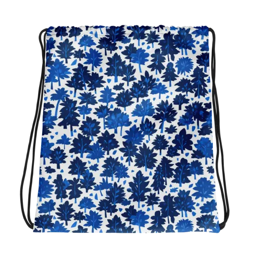 Bluewood Scatter on a Drawstring Bag