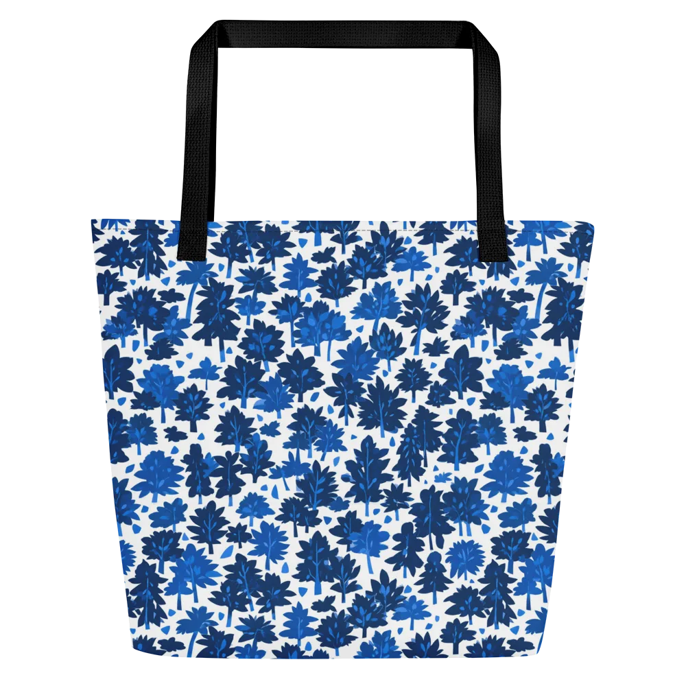 Bluewood Scatter on Large Tote Bag W/ Pocket — Front