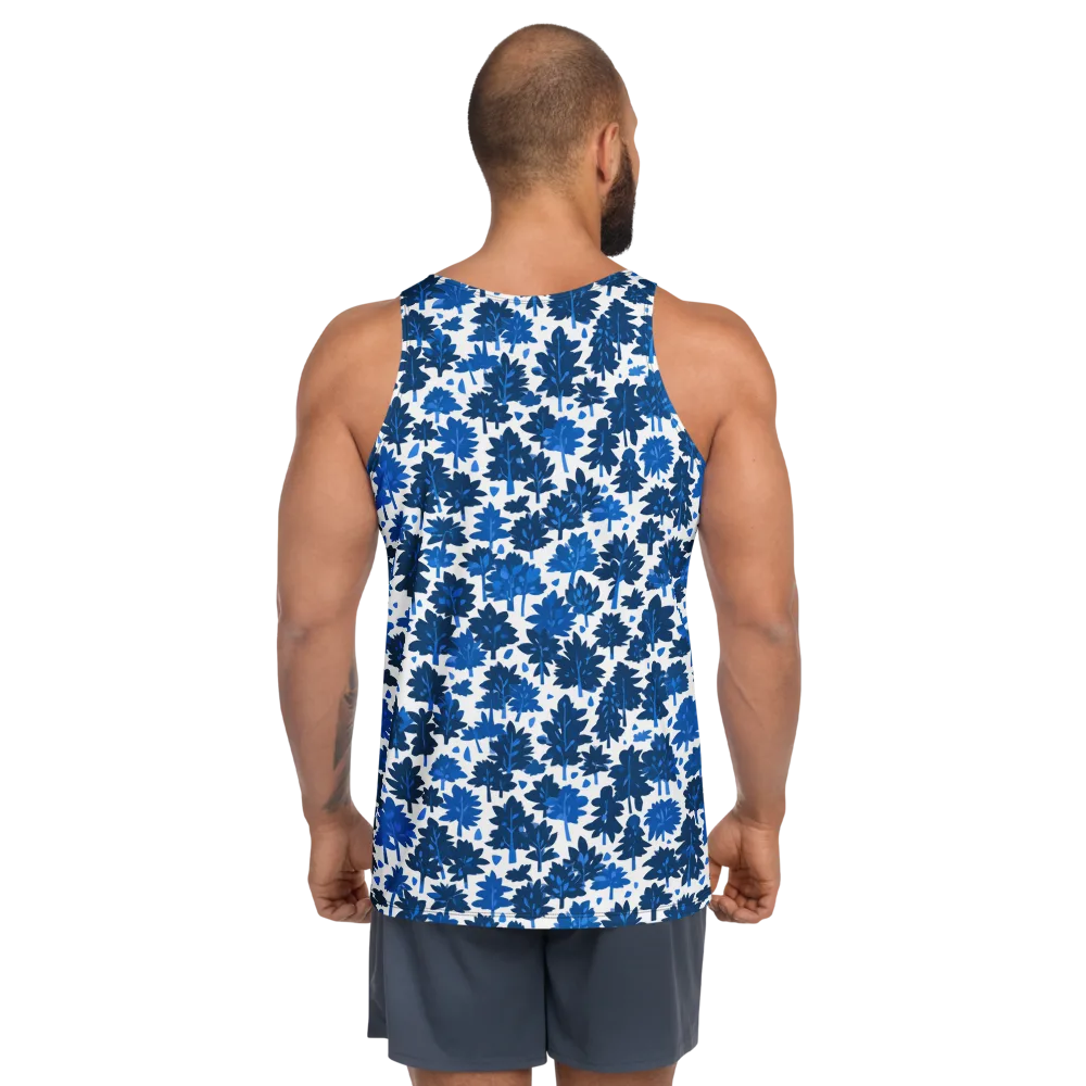 Bluewood Scatter on Men's Tank Top — Back