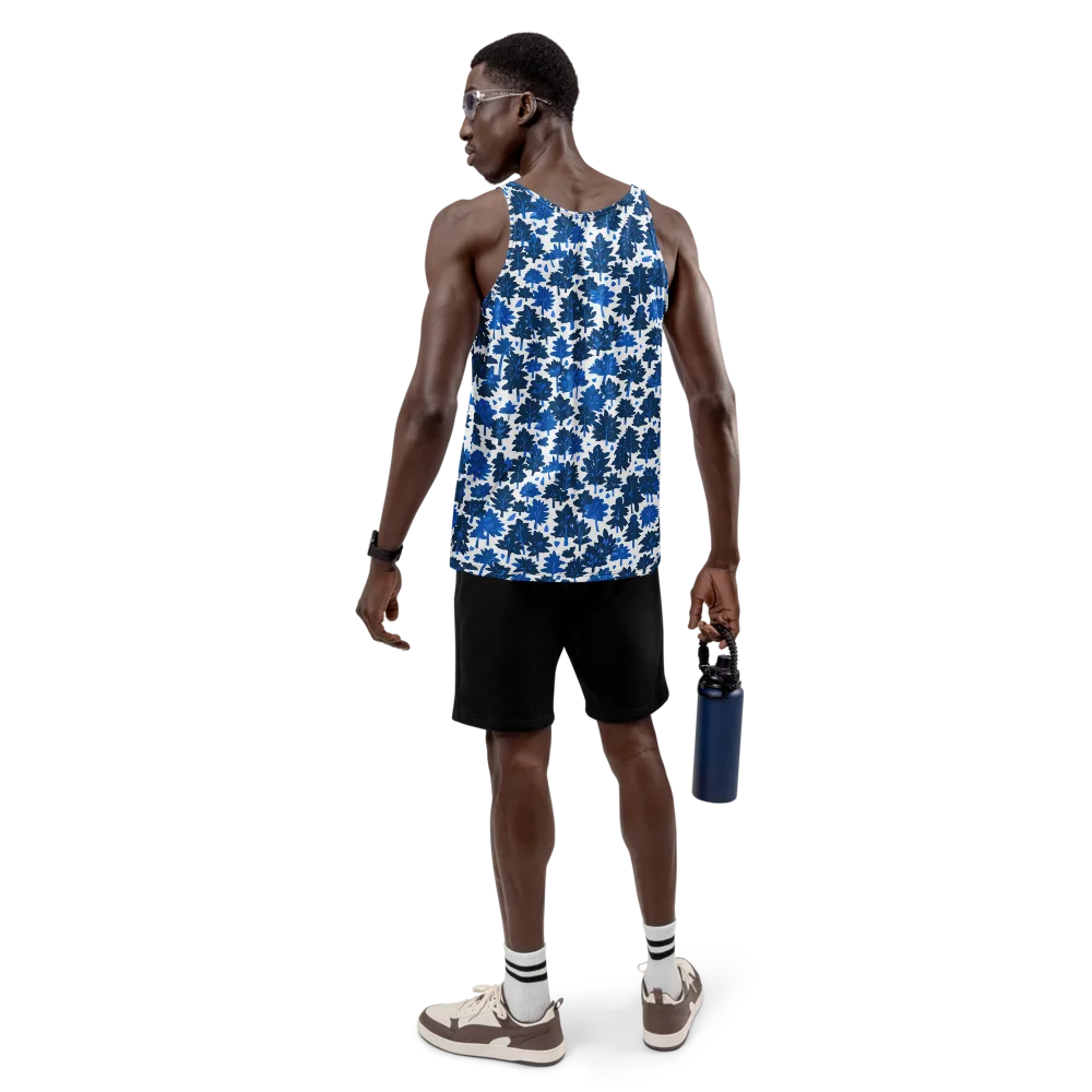 Bluewood Scatter on Men's Tank Top — Back