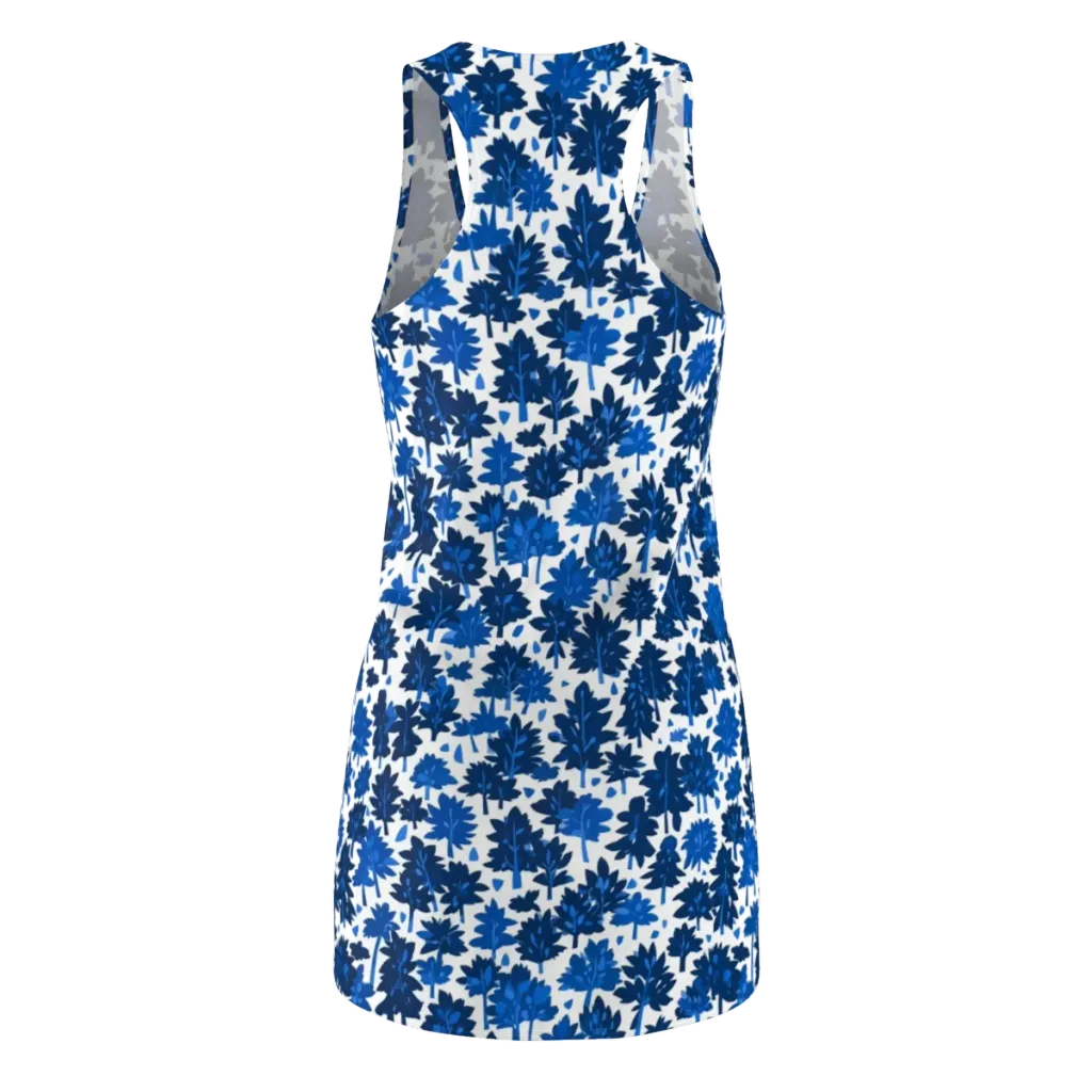 Bluewood Scatter on Racerback Dress — Back