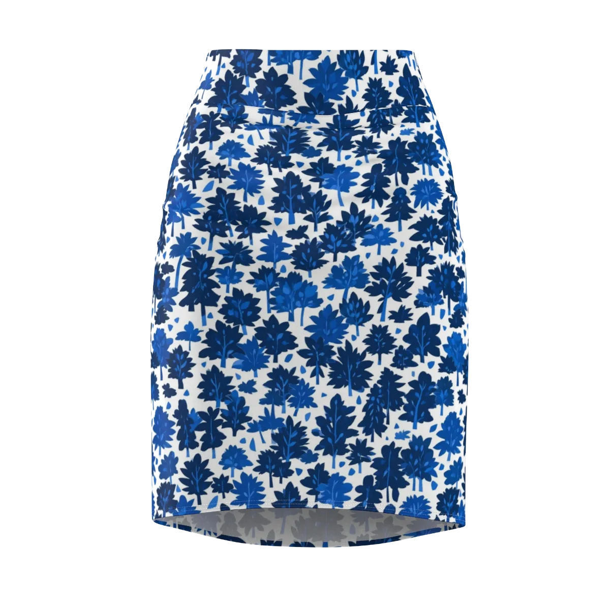 Bluewood Scatter on Pencil Skirt — Front