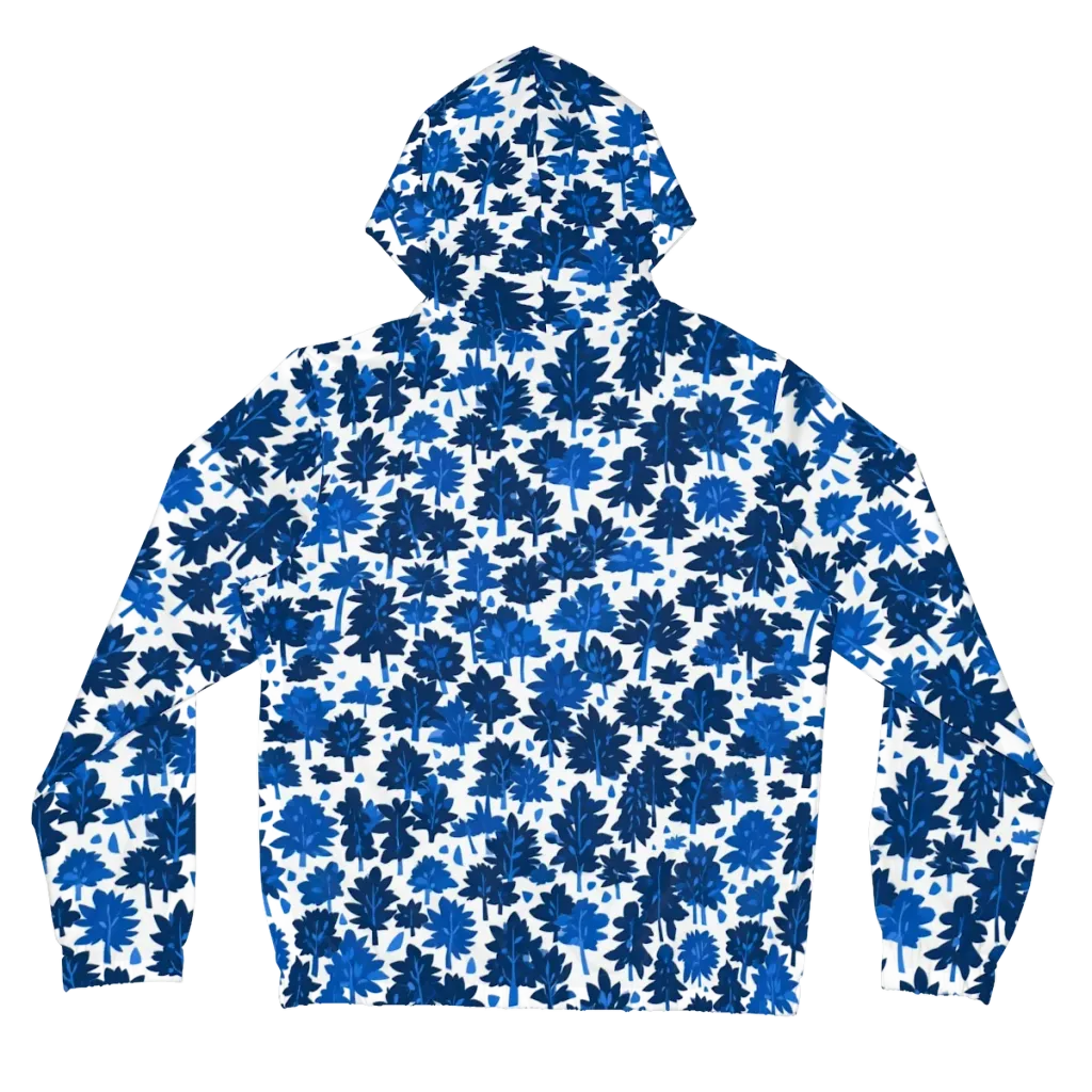 Bluewood Scatter on Women's Full-Zip Hoodie — Back
