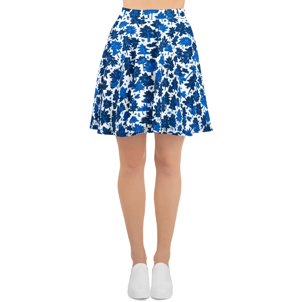 Bluewood Scatter on Skater Skirt — Front