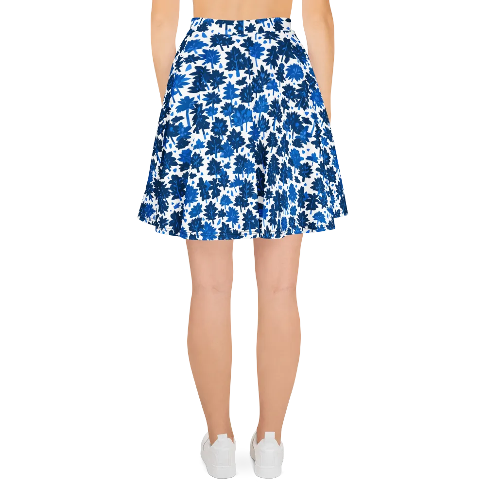 Bluewood Scatter on Skater Skirt — Back