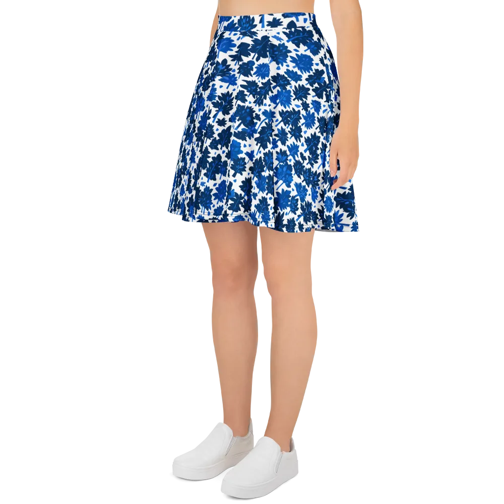 Bluewood Scatter on Skater Skirt — Left