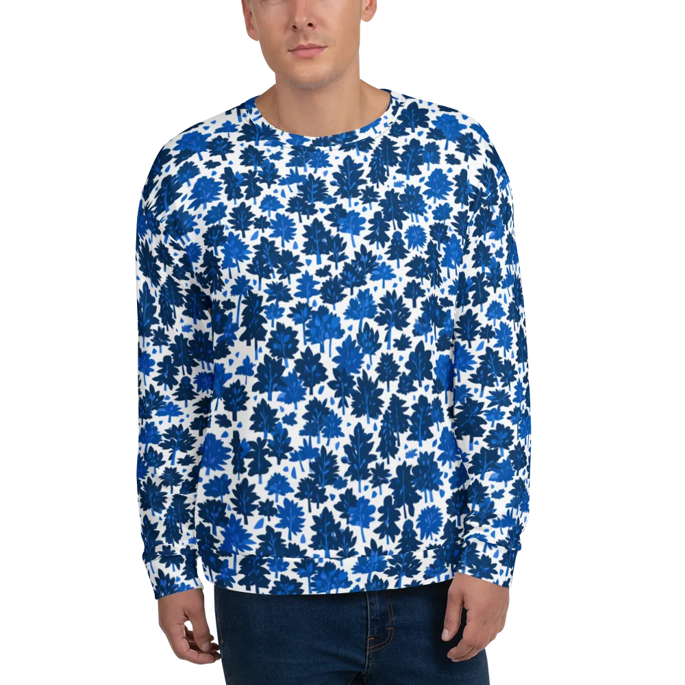 Bluewood Scatter on Sweatshirt — Front