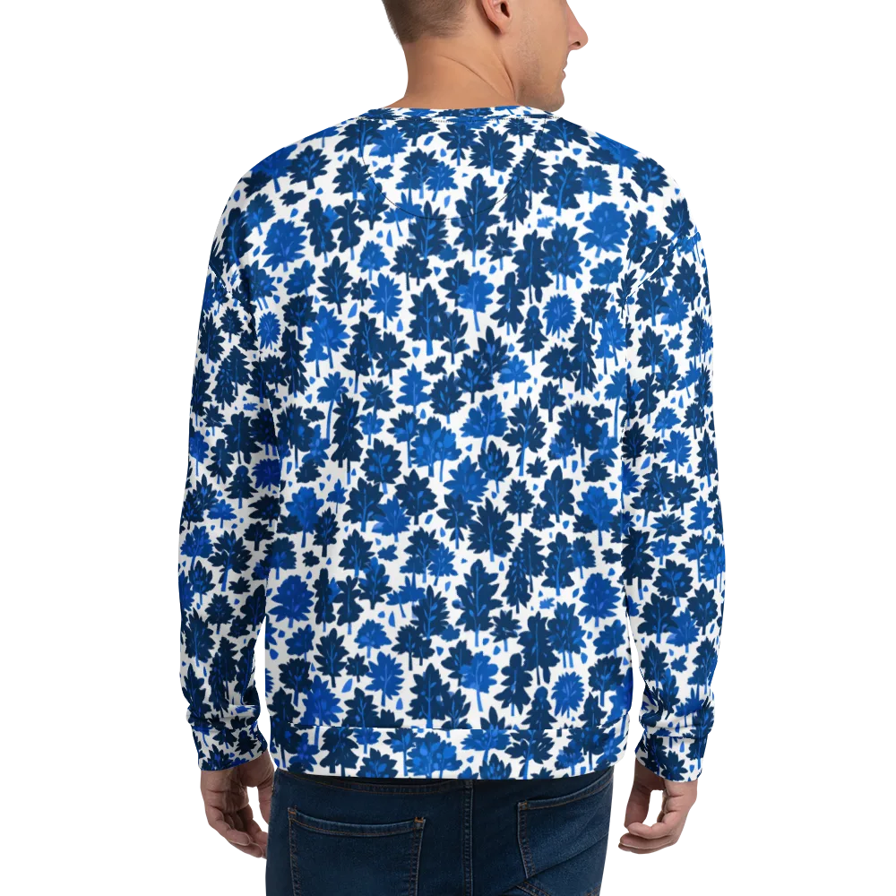 Bluewood Scatter on Sweatshirt — Back