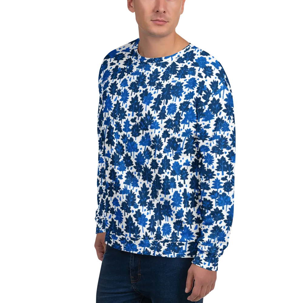 Bluewood Scatter on Sweatshirt — Left Front