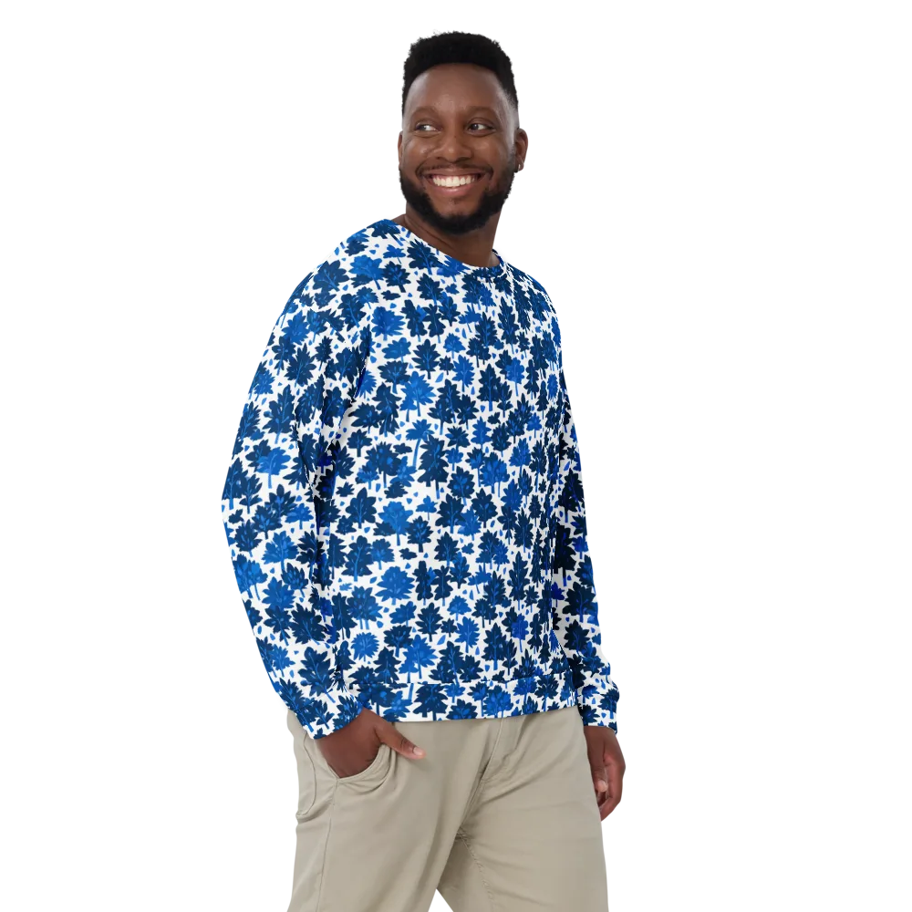 Bluewood Scatter on Sweatshirt — Front