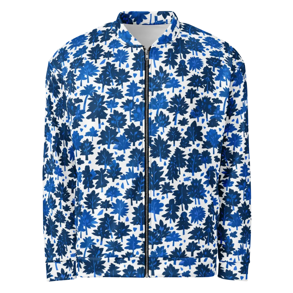 Bluewood Scatter on Bomber Jacket — Front