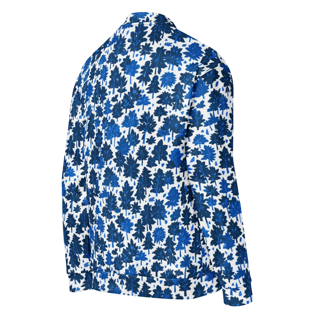 Bluewood Scatter on Bomber Jacket — Right Back