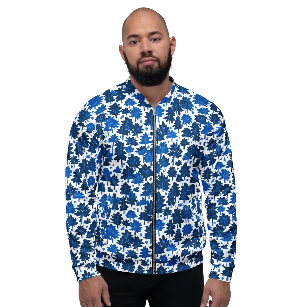 Bluewood Scatter on Bomber Jacket — Front