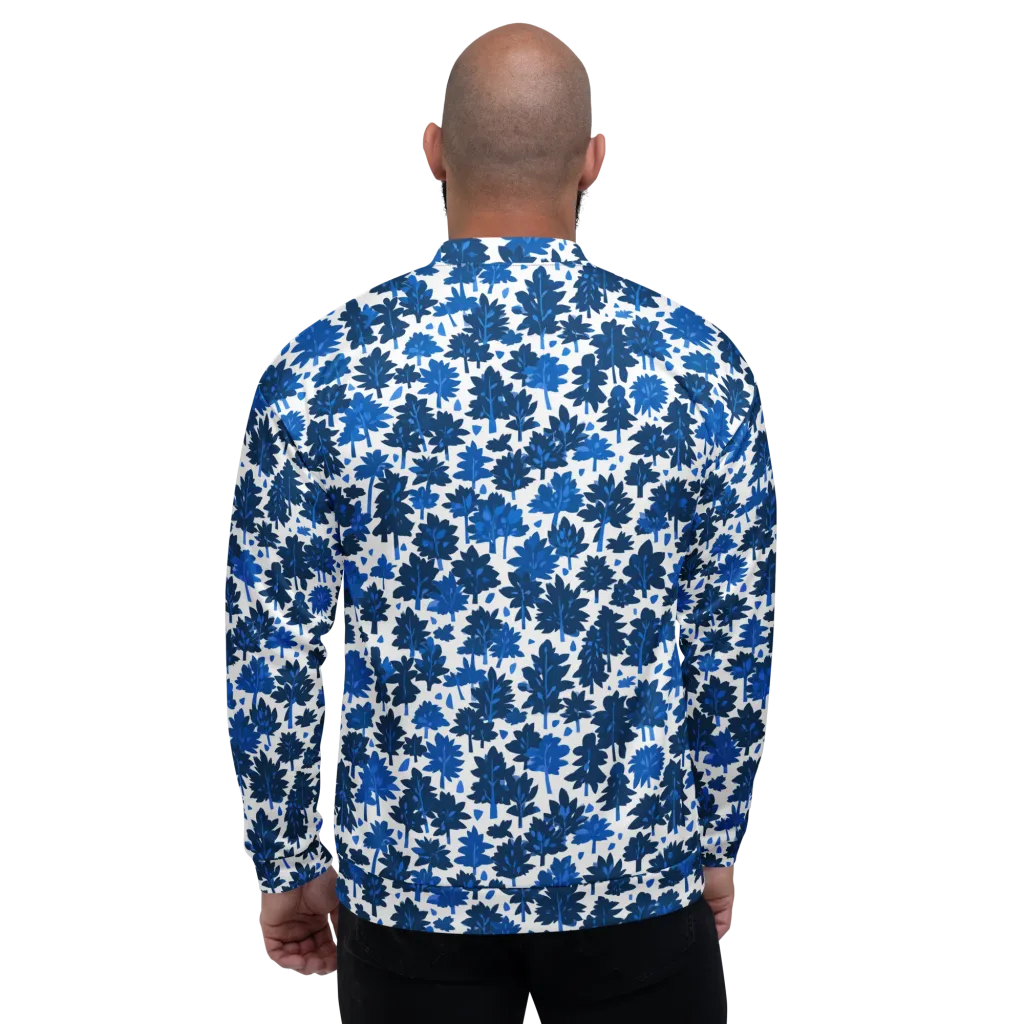 Bluewood Scatter on Bomber Jacket — Back
