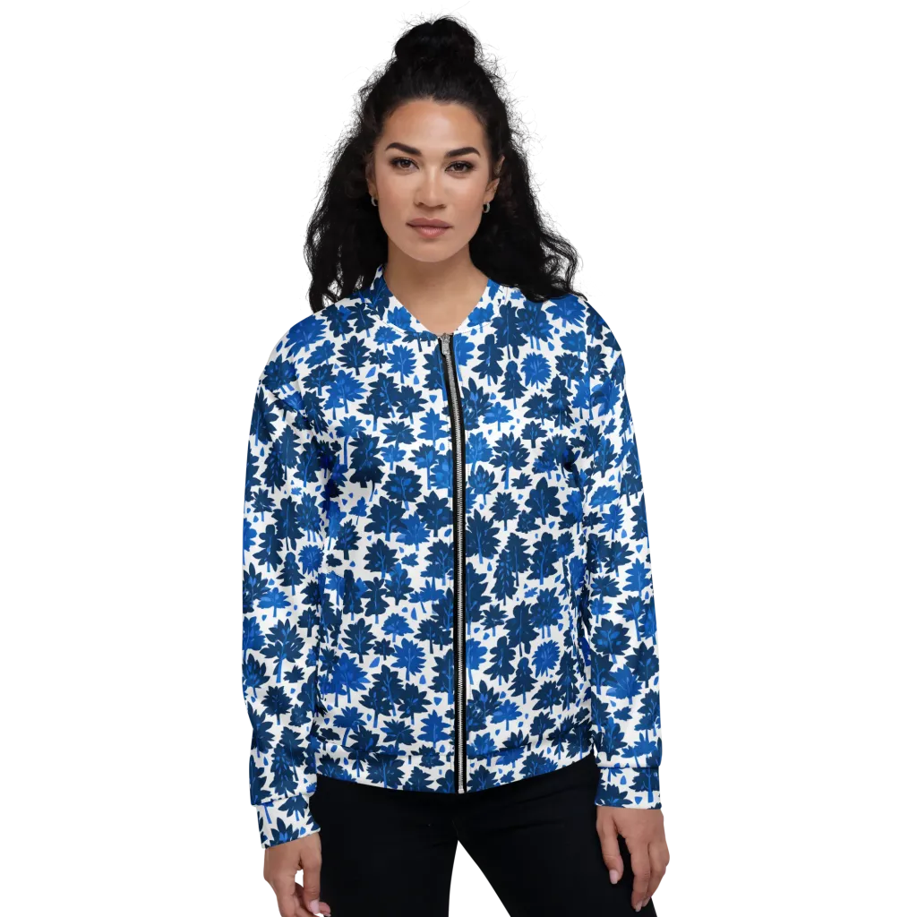 Bluewood Scatter on Bomber Jacket — Front