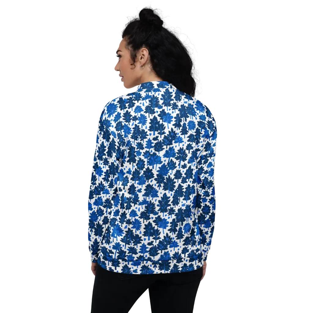 Bluewood Scatter on Bomber Jacket — Back