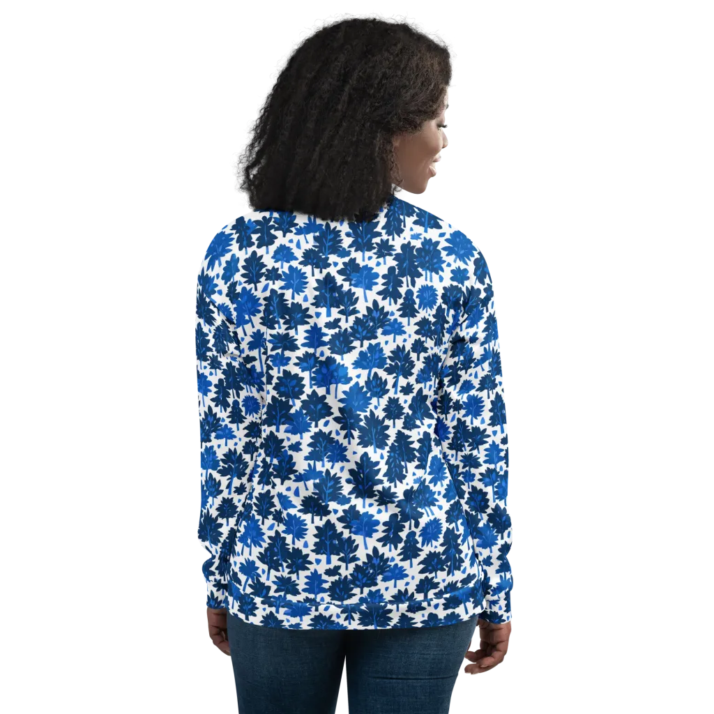 Bluewood Scatter on Bomber Jacket — Back
