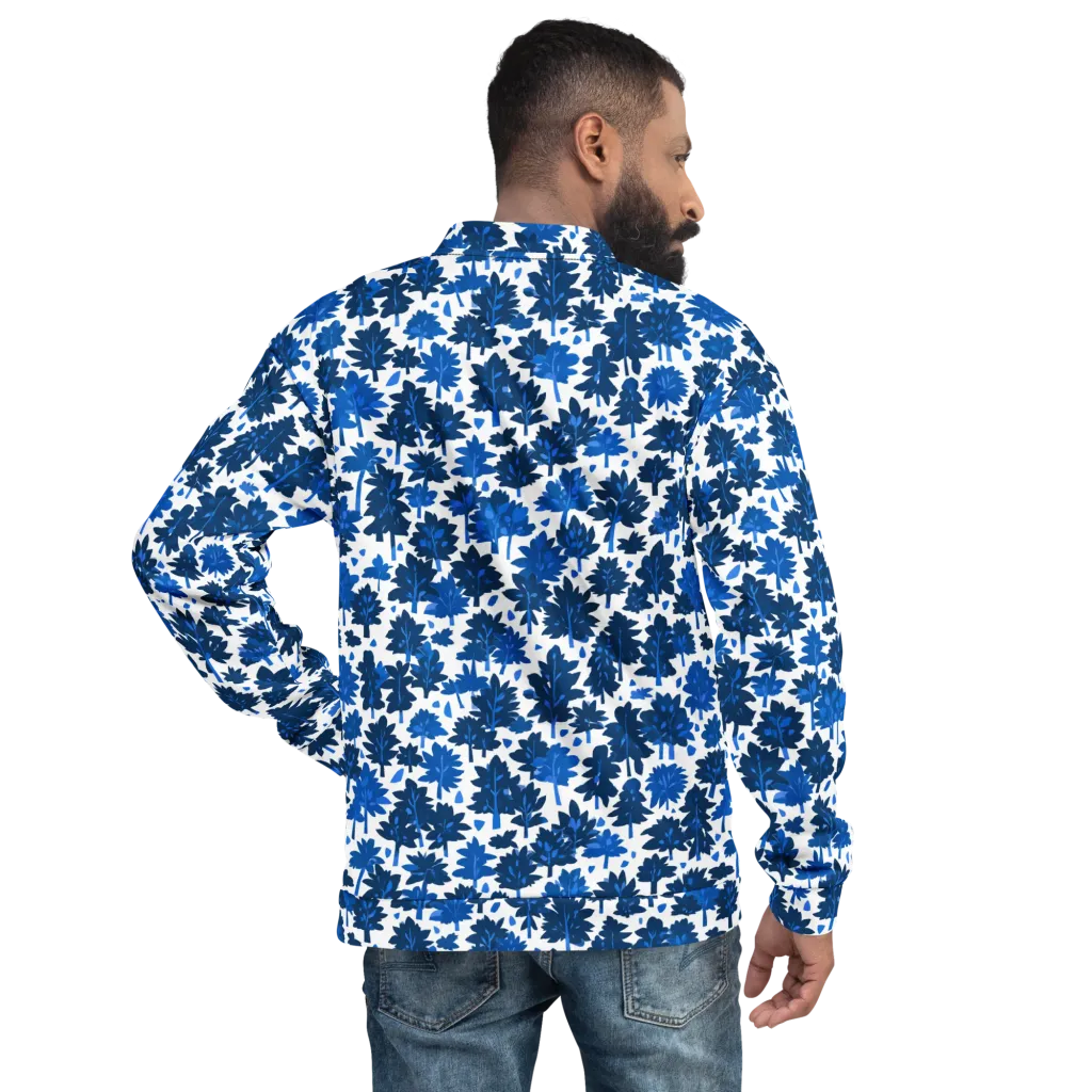 Bluewood Scatter on Bomber Jacket — Back
